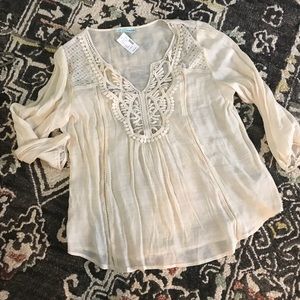 Cream blouse